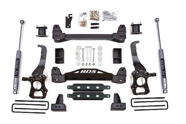 BDS 4 Inch Lift Kit, Fits Ford F150 2014 2WD 1504H