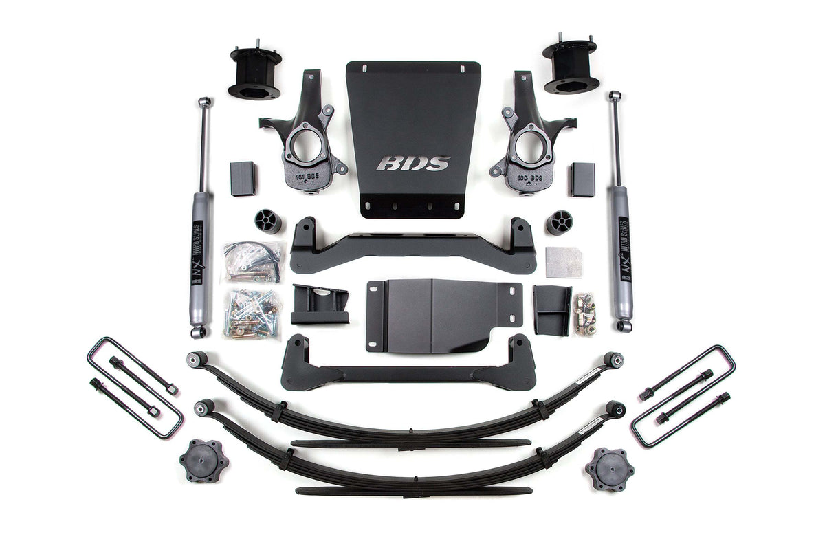 BDS 4.5 Inch Lift Kit Fits Chevy Silverado Or GMC Sierra 1500 07-13 4WD 703H