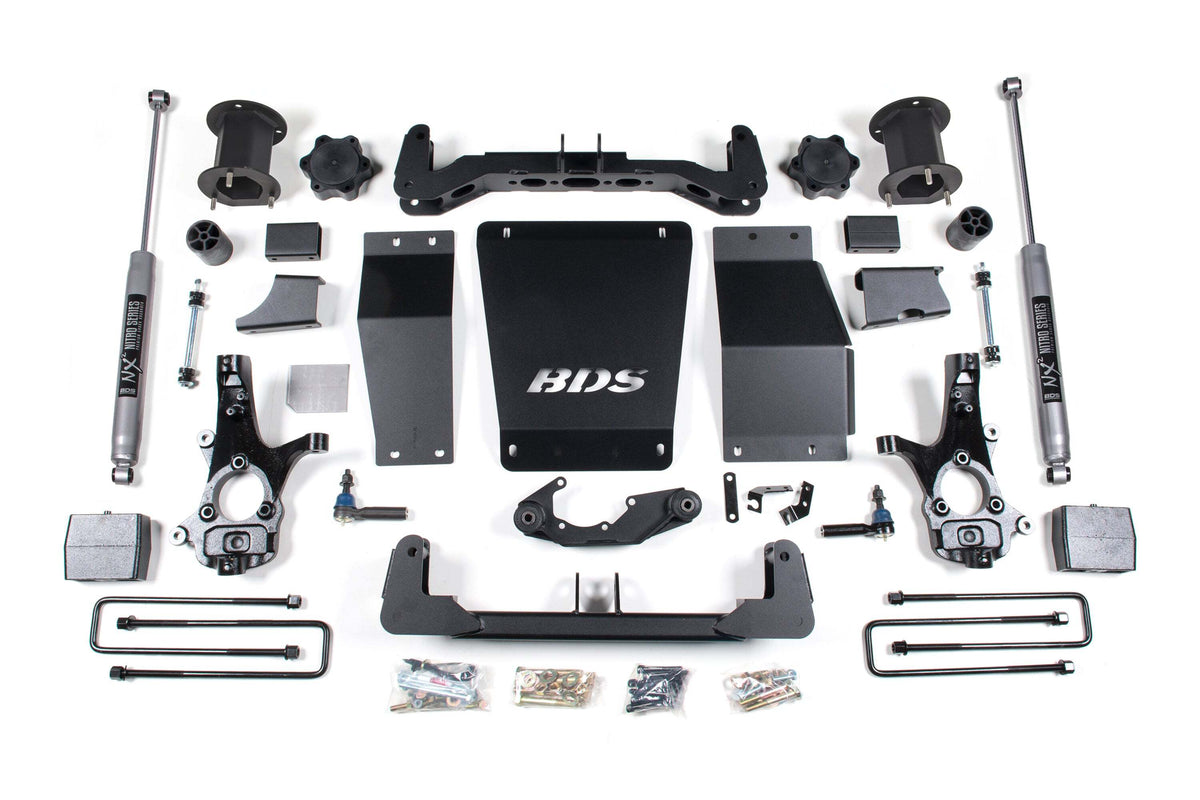 BDS 6.5 Inch Lift Kit Fits Chevy Silverado Or GMC Sierra 1500 14-18 4WD 706H