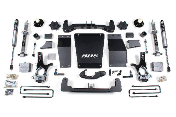 BDS 6 Inch Lift Kit, Fits Chevy Silverado Or GMC Sierra 1500 14-18 4WD 711FS