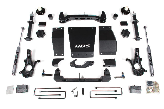 BDS 4 Inch Lift Kit, Fits Chevy Silverado Or GMC Sierra 1500 14-18 4WD 712H