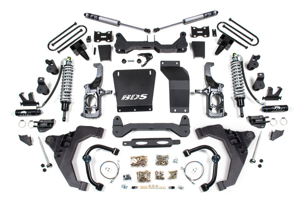 BDS 6.5 Inch Lift Kit 2.5 Coil-over Conversion, Fits Chevy Silverado Or GMC Sierra 2500HD/3500HD 11-19 Diesel 727FDSC