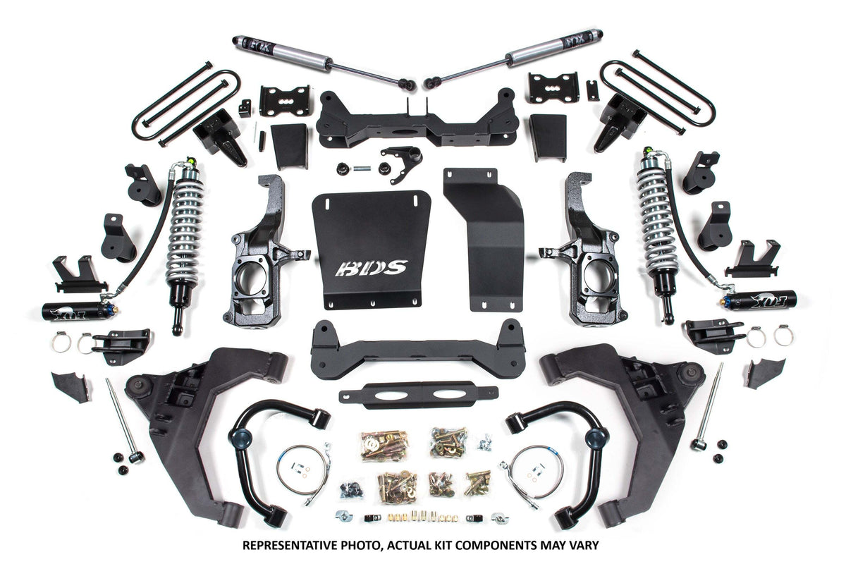 BDS 6.5 Inch Lift Kit FOX 2.5 Coilover Conversion Fits Chevy Silverado Or GMC Sierra 2500HD/3500HD 11-19 Diesel 727PES