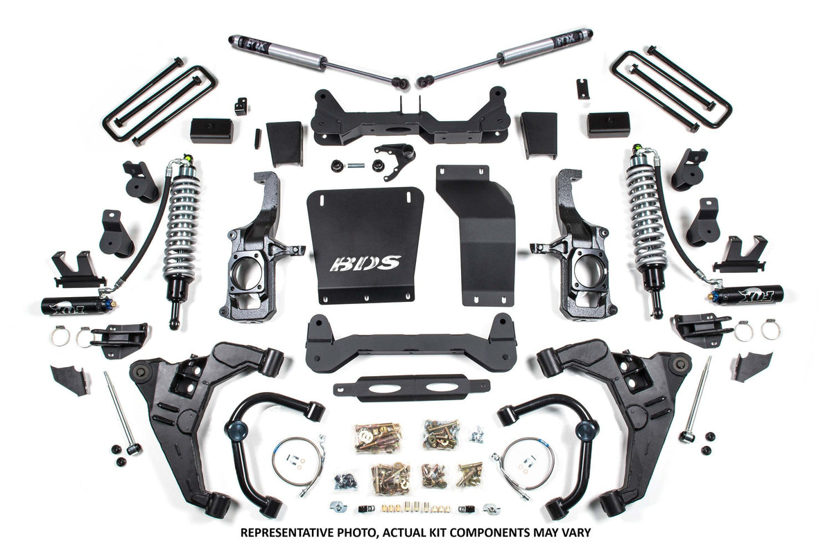 BDS 6.5 Inch Lift Kit FOX 2.5 Coilover Conversion Fits Chevy Silverado Or GMC Sierra 2500HD/3500HD 11-19 Diesel 730PES