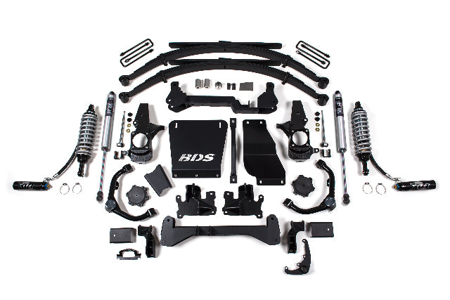 BDS 6.5 Inch Lift Kit 2.5 Coil-Over Conversion Fits Chevy Silverado or Fits GMC Sierra 2500HD/3500HD (01-10) Diesel