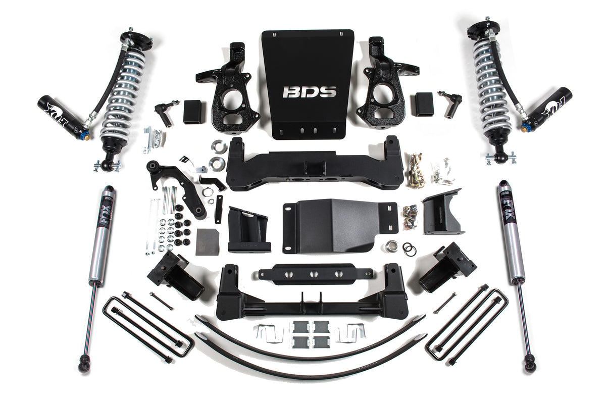 BDS 8 Inch Lift Kit 2.5 Coil-over Dsc, Fits Chevy Silverado Or GMC Sierra 1500 14-18 4WD 743FDSC