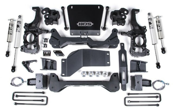 BDS 2020-2025 Fits Chevrolet Silverado/gmc Sierra 2500HD/3500HD 4wd, 6.5" Suspension Lift System, 6" Rear Lift, Block, W/ Overload - FOX 2.5 Ps Hto Shocks Front/rear 756FPP