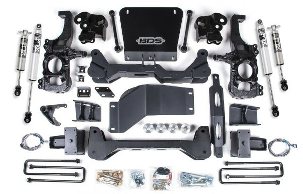 BDS 2020-2025 Chevrolet Silverado/gmc Sierra 2500HD/3500HD 4wd, 5" Ntbd Suspension Lift System, W/o Overloads, 4.5" Rear Lift, Block, W/o Overload - Fox 2.5 Ps Hto Shocks Front/rear 766FPP