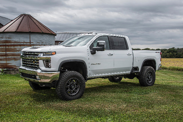 2020-2025 Chevrolet Silverado/GMC Sierra 2500HD/3500HD 4wd, 5" NTBD Suspension Lift System, w/o Overloads, 4.5" Rear Lift, Block, w/o Overload - NX2 Nitro Shocks Front/Rear