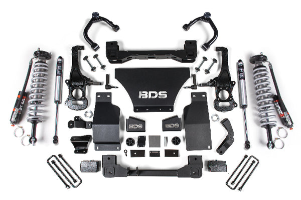 BDS 4 Inch Lift Kit 2.5 Performance Elite Coil-over, Fits Chevy Silverado Or GMC Sierra 1500 19-24 4WD Gas 781FPE