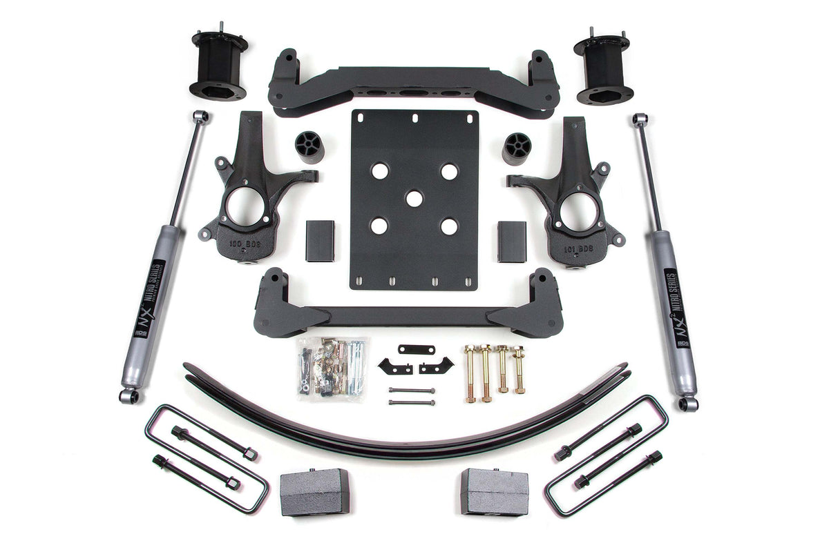 BDS 6 Inch Lift Kit Fits Chevy Silverado Or GMC Sierra 1500 07-13 2WD 797H