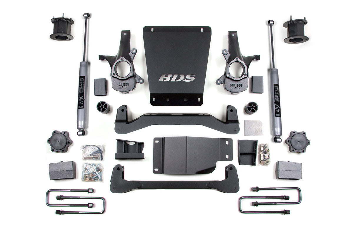 BDS 4.5 Inch Lift Kit Fits Chevy Silverado Or GMC Sierra 1500 07-13 4WD 799H