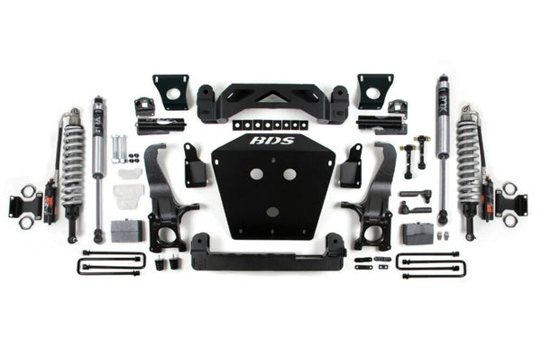 BDS 2007-2015 Toyota Tundra 7in Suspension System, 4" Rear Block - Fox 2.5 Pes C/o, Fox 2.0 Ps Shocks 813FPS