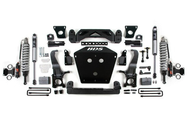 2007-2015 Toyota Tundra 7in Suspension System, 4" Rear Block - Fox 2.5 PES C/O, Fox 2.0 PS Shocks