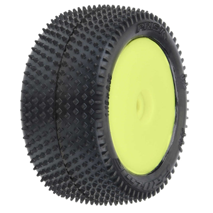 Pro-Line Racing Prism Carpet Tires MTD Yellow Mini-B Rear PRO829712