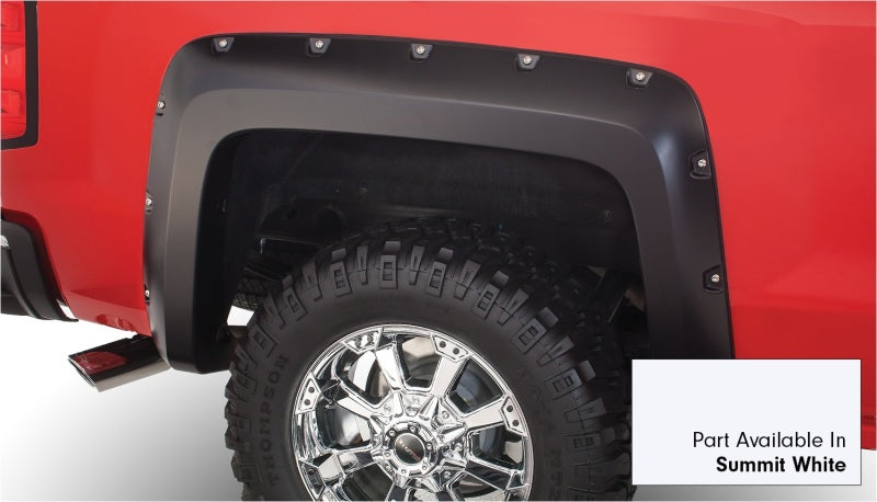 Bushwacker 16-18 Chevy Silverado 1500 Fleetside Pocket Style Flares 4pc Summit White 40957-14