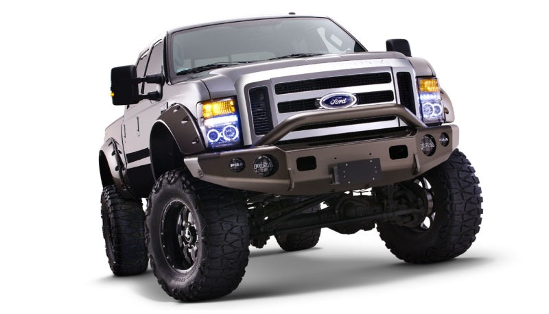 Bushwacker 08-10 Ford F-250 Super Duty Cutout Style Flares 2pc Black 20047-02