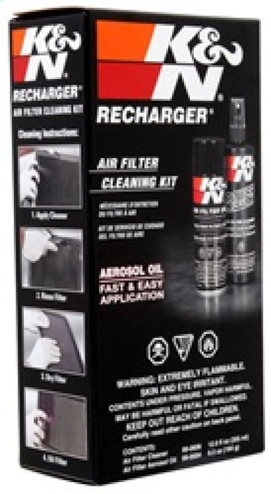 K&N Air Filter Cleaning Kit: Aerosol Filter Cleaner and Oil Kit; Restores Engine Air Filter Performance; Service Kit-99-5000, Multi