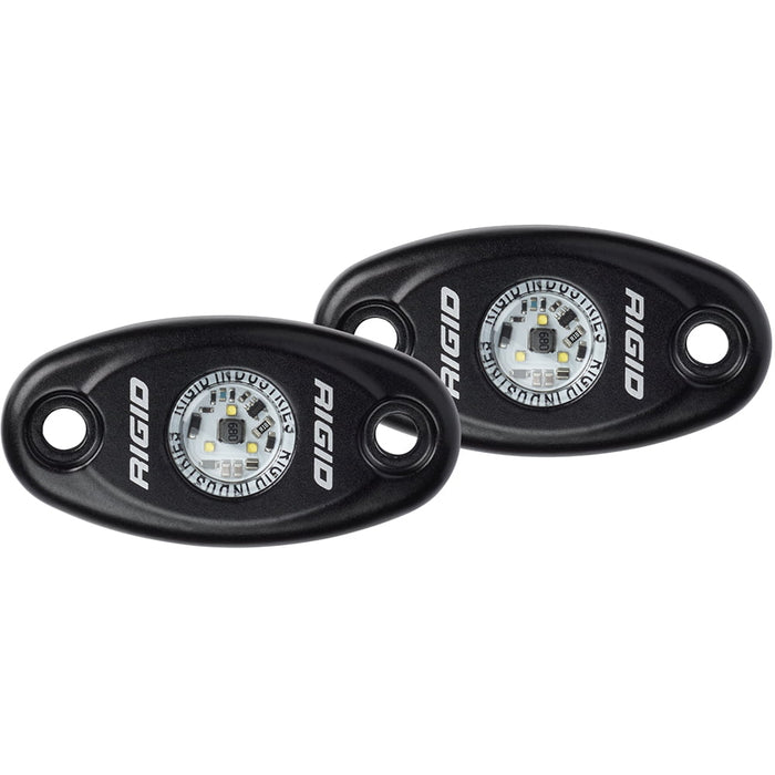 Rigid Industries A-Series Light Black High Strength Warm White Set of 2