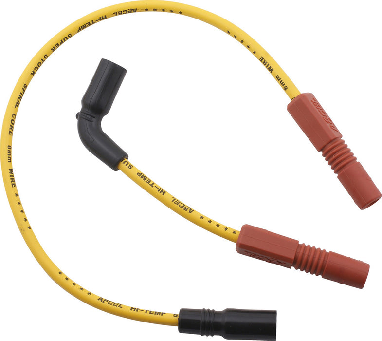 ACCEL 171110Y Yellow 8mm Stainless Steel Spark Plug Wire