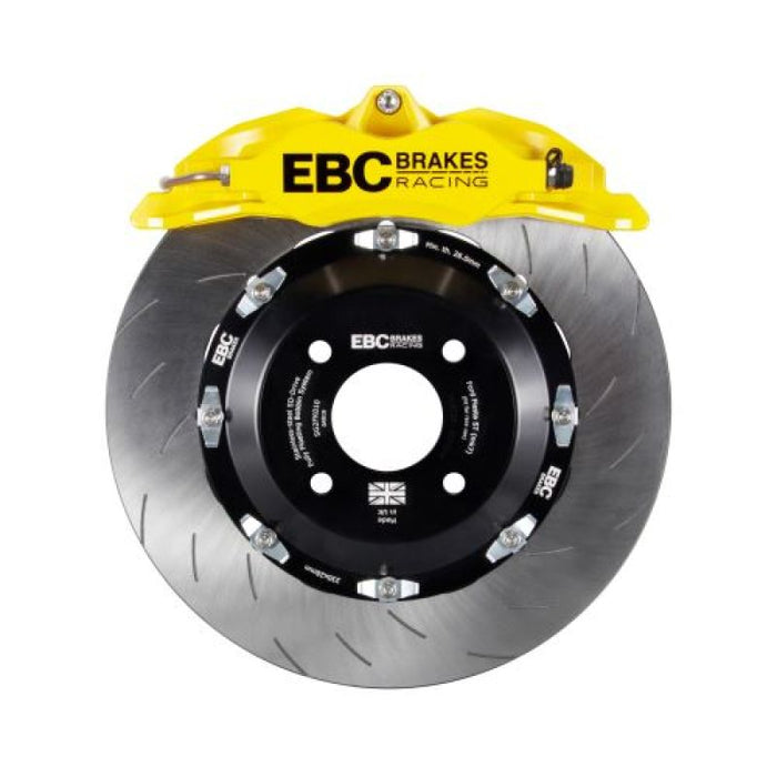 EBC Racing 12-17 Ford Fiesta ST (Mk7) Yellow Apollo-4 Calipers 330mm Rotors Front Big Brake Kit BBK007YEL-2