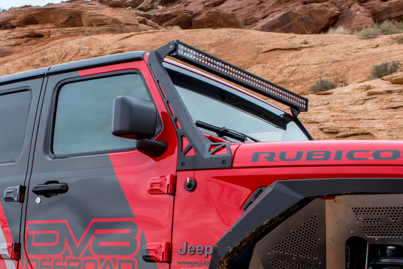 DV8 Offroad 2018+ compatible with Jeep Wrangler JL Over Windshield Light Bar Bracket LBJL-01