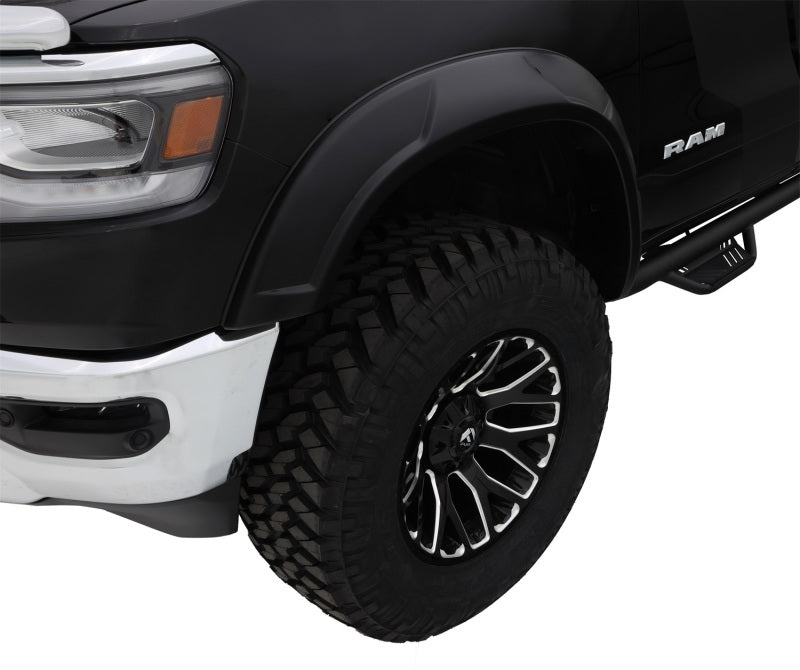 Bushwacker 19-22 Ram 1500 (Excl. Rebel/TRX) 76.3 & 67.4in Bed DRT Style Flares 4pc Blk / Smooth 50934-02