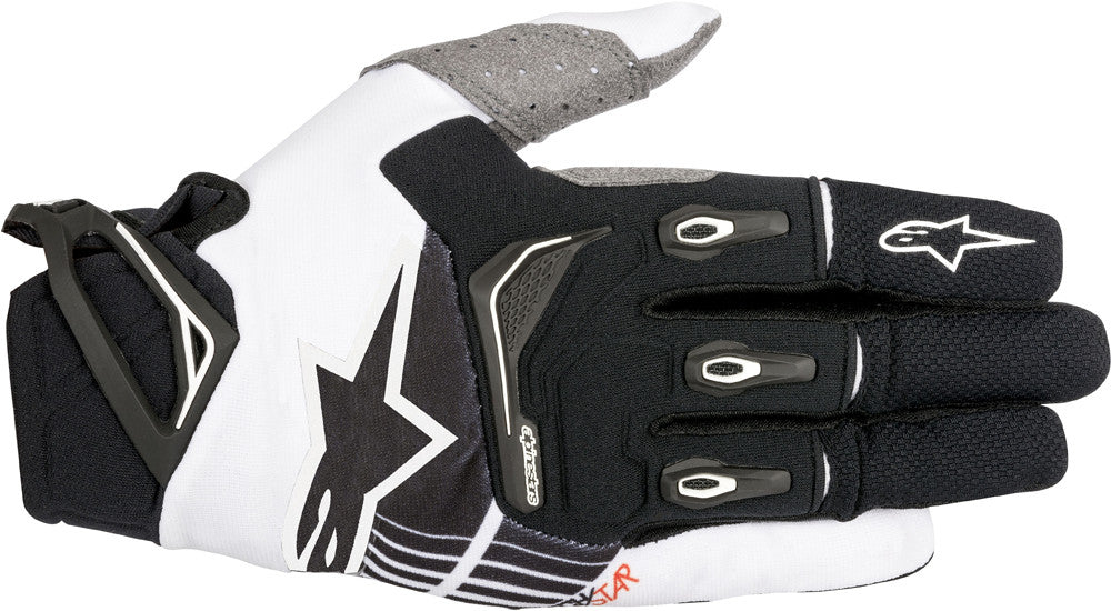 Alpinestars Techstar Gloves Black/White Lg 3561018-12-L