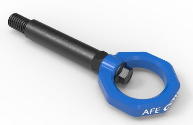 aFe Control Rear Tow Hook Blue BMW F-Chassis 2/3/4/M 450-502002-L