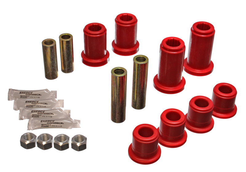 Energy Suspension 01-06 GM Silverado C2500 HD 2WD/K2500 HD 4WD Red Front End Control Arm Bushing Set 3.3185R