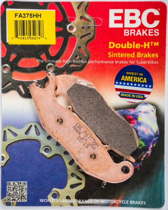 EBC Brakes FA375HH Double-H Series Sintered Disc Brake Pad, Black, One-Size