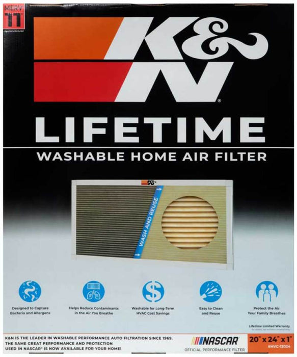 K&N HVAC Filter 20 x 24 x 1 HVC-12024