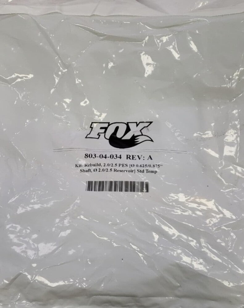 FOX 2.0/2.5 Series Rebuild Kit 0.625in/0.875in Shaft 2.0in/2.5in Remote Reservoir Shock 803-04-034