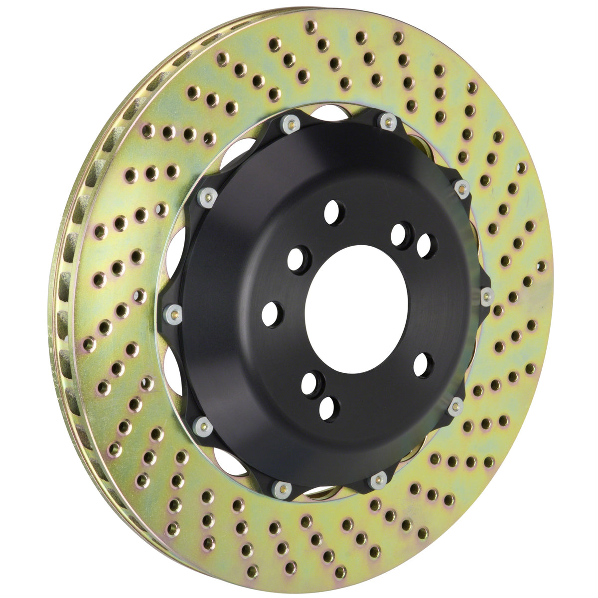 Brembo GT Rear 2-Piece Rotor Kit, 345x28mm Drilled Discs, Fits 2008-2025 Lexus RC F, IS F, GS F 201.8003A