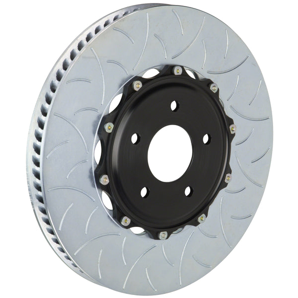 Brembo GT Front 2-Piece Rotor Kit, 350x34mm Type-3 Slotted Discs, Fits 2012-2016 Porsche 911, Boxster 103.8010A