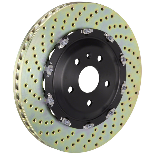 Brembo GT Front 2-Piece Rotor Kit, 380x34mm Drilled Discs, Fits 2008-2015 Audi R8, 2009-2013 Lamborghini Gallardo and more 101.9003A