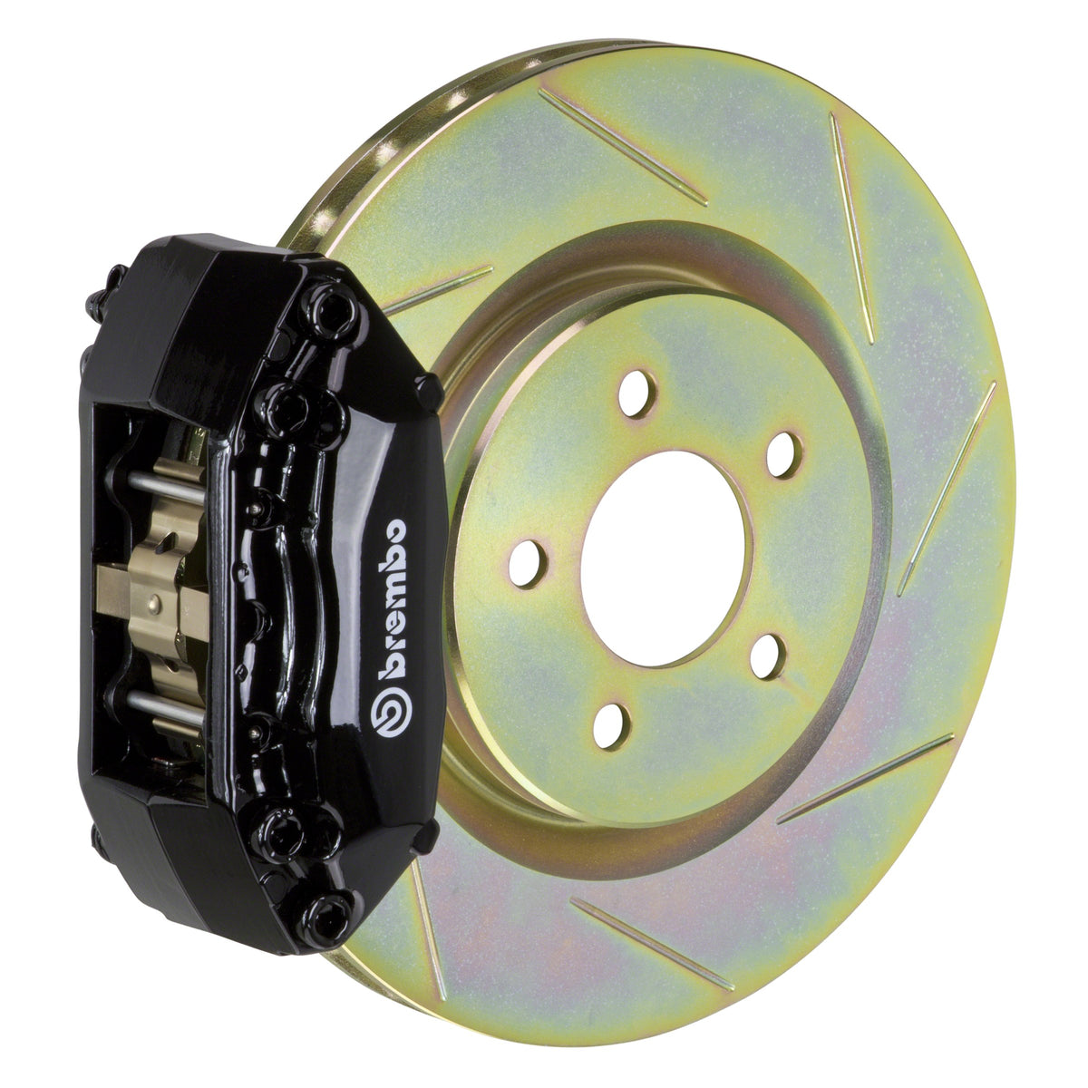 Brembo GT Front Big Brake Kit, 4-Piston Black Calipers, 330x28mm Type-1 Slotted Rotors, Fits 1988-1991 BMW M3 1A5.6003A1