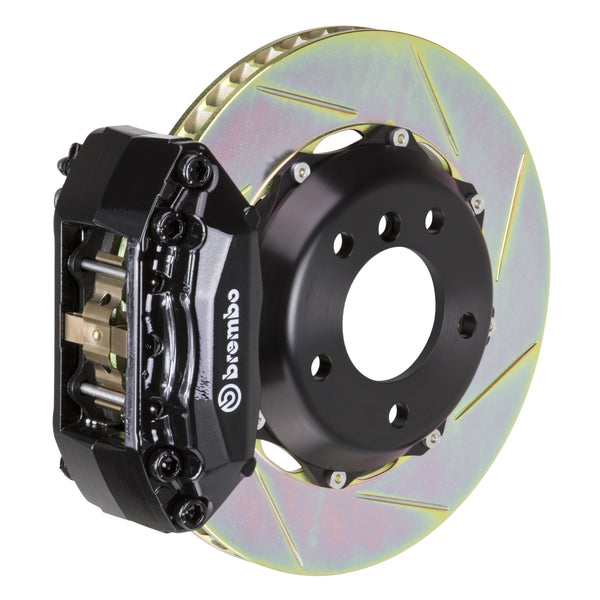 Brembo GT Front Big Brake Kit, 4-Piston Black Calipers, 328x28mm Type-1 Slotted 2-Piece Rotors, Fits 1997-2001 Acura Integra 112.6003A1
