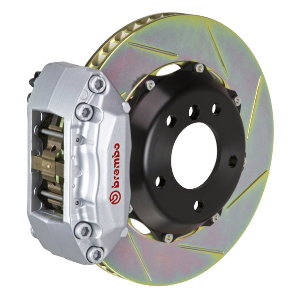 Brembo GT Front Big Brake Kit, 4-Piston Silver Calipers, 328x28mm Type-1 Slotted 2-Piece Rotors, Fits 2011-2019 Ford Fiesta 1A2.6030A3