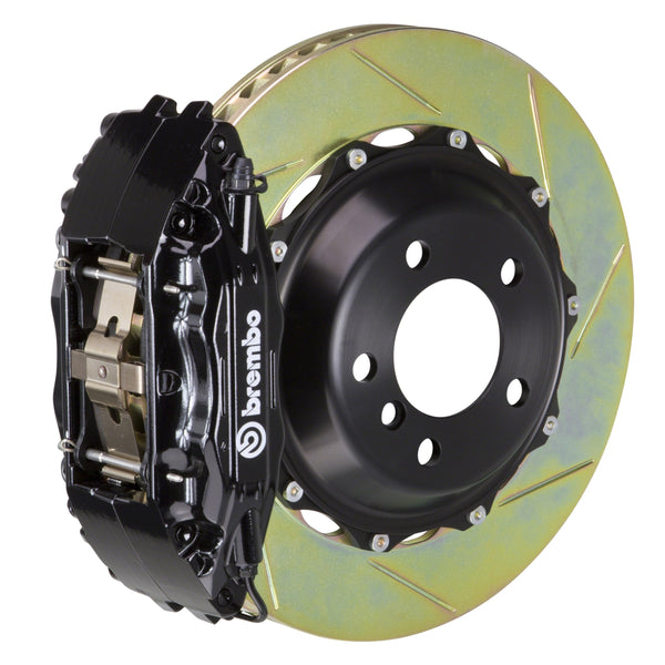 Brembo GT Front Big Brake Kit, 4-Piston Black Calipers, 332x32mm Type-1 Slotted 2-Piece Rotors, Fits 1998-2002 Chevrolet Camaro and more 122.7005A1