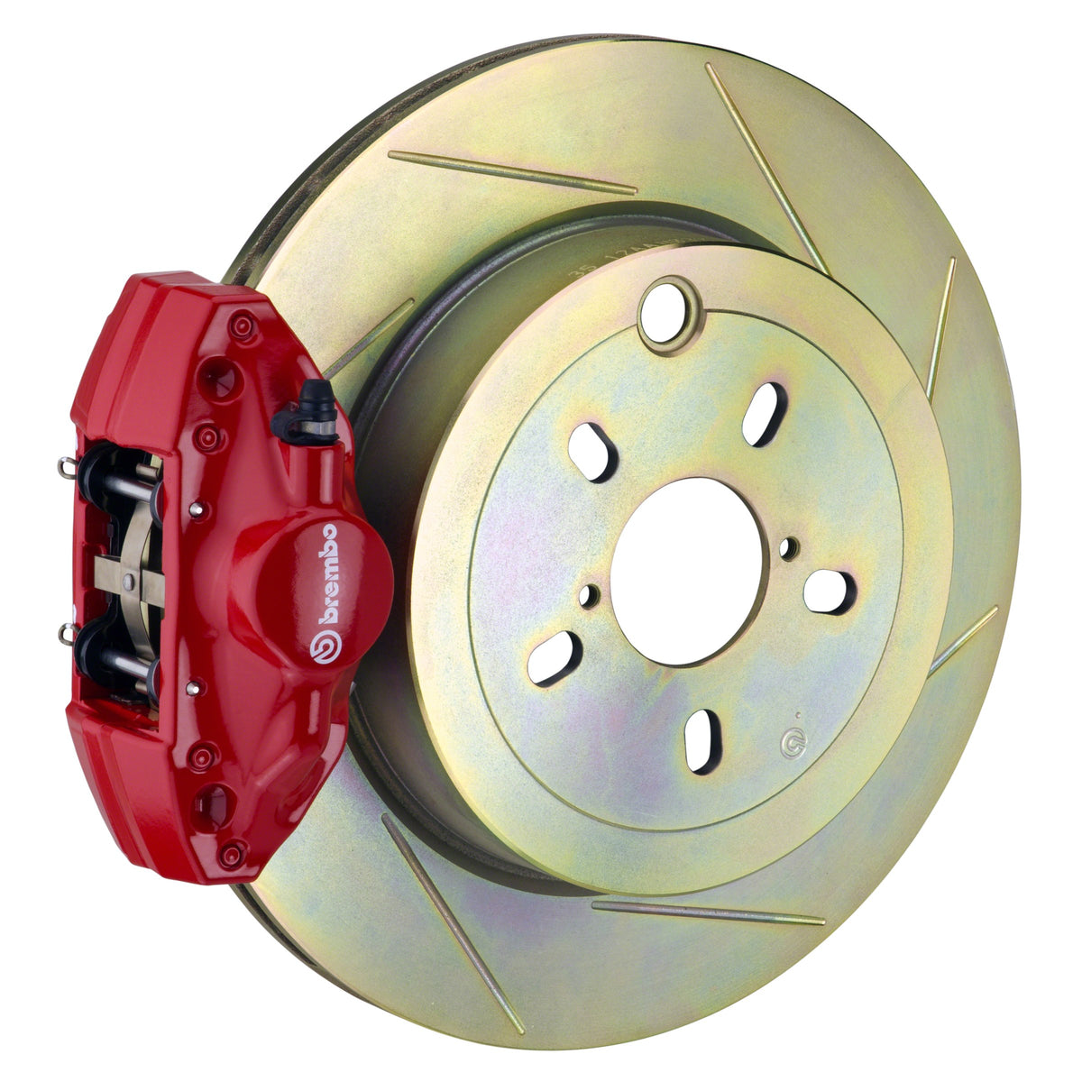 Brembo GT Rear Big Brake Kit, 2-Piston Red Calipers, 316x20mm Type-1 Slotted Rotors, Fits 2013-2024 Subaru BRZ and more 2E5.5003A2