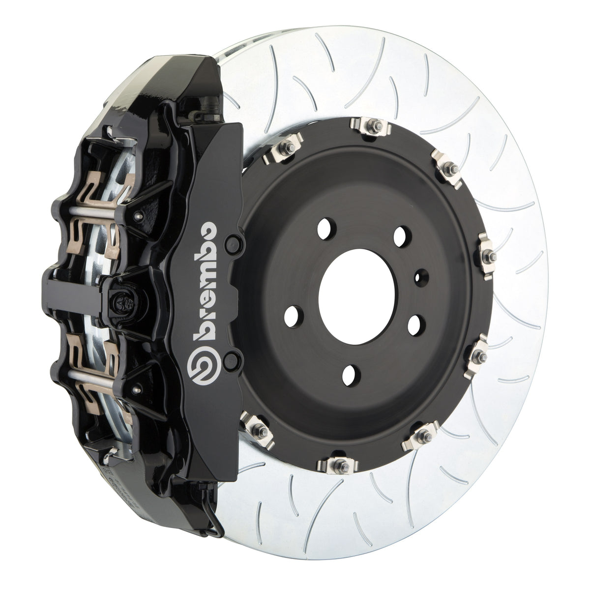 Brembo GT Front Big Brake Kit, 8-Piston Black Calipers, 380x34mm Type-3 Slotted 2-Piece Rotors, Fits 1997-2003 BMW 540i, 528i, M5 and more 1G3.9012A1