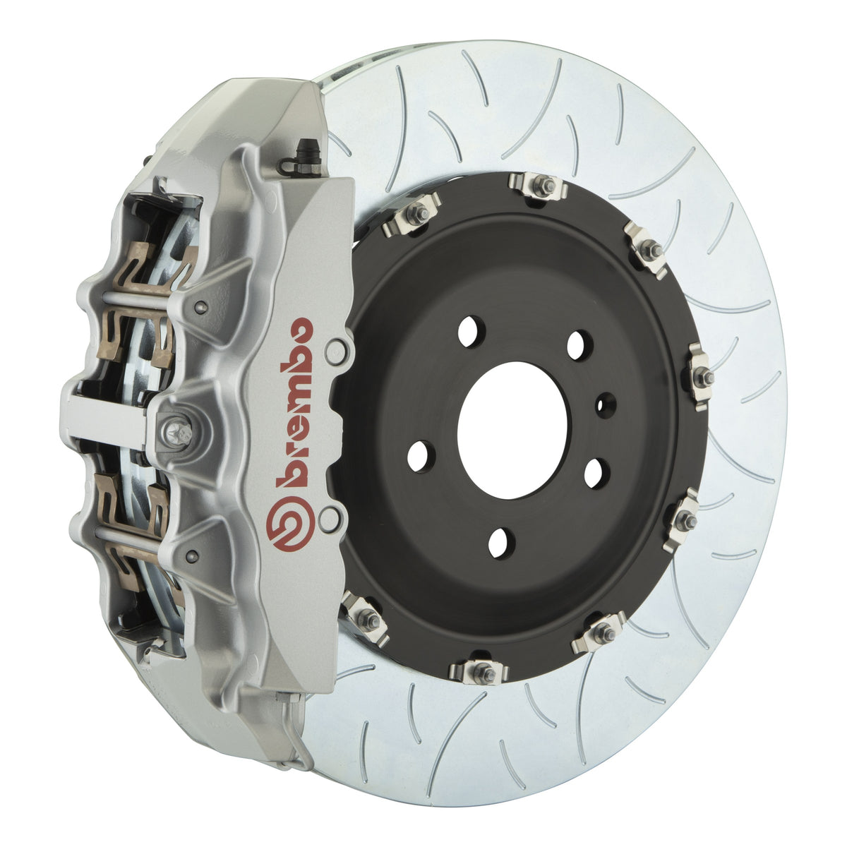 Brembo GT Front Big Brake Kit, 8-Piston Silver Calipers, 380x34mm Type-3 Slotted 2-Piece Rotors, Fits 1997-2003 BMW 540i, 528i, M5 and more 1G3.9012A3