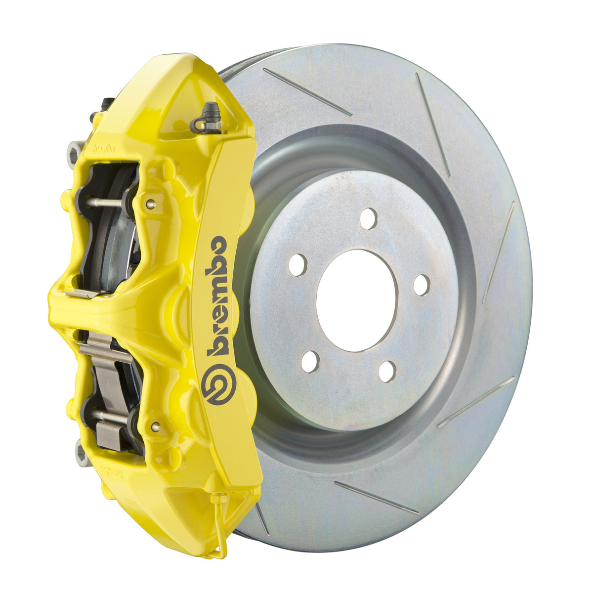 Brembo GT Front Big Brake Kit, 6-Piston Yellow Calipers, 355x32mm Type-1 Slotted Rotors, Fits 2016-2024 Chevrolet Camaro 1L5.8018A5