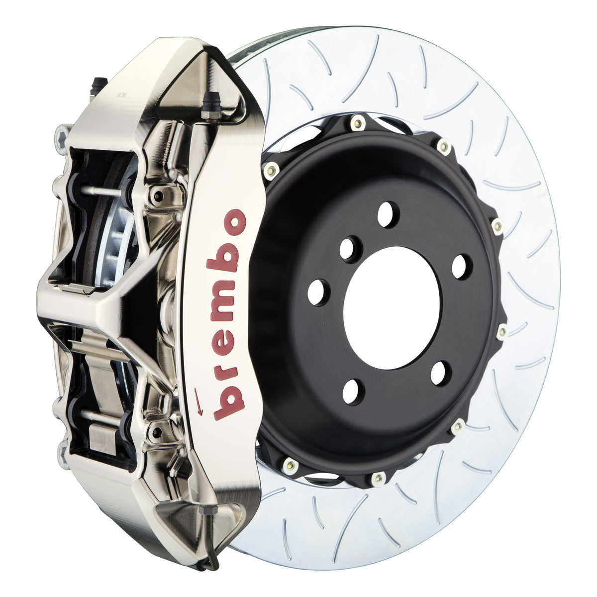 Brembo GT-R Front Big Brake Kit, 6-Piston Nickel Plated Calipers, 355x32mm Type-3 Slotted 2-Piece Rotors, Fits 2012-2021 BMW 430i and more 1M3.8049AR