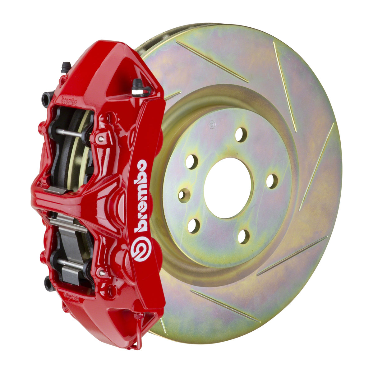 Brembo GT Front Big Brake Kit, 6-Piston Red Calipers, 355x32mm Type-1 Slotted Rotors, Fits 2010-2015 Chevrolet Camaro 1N5.8001A2