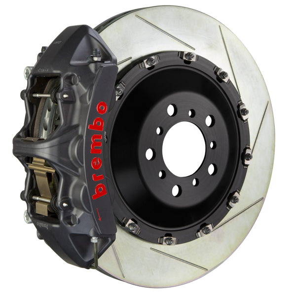 Brembo GT-S Front Big Brake Kit, 6-Piston Black Hard Anodized Calipers, 405x34mm Type-1 Slotted 2-Piece Rotors, Fits 2025 BMW X3 1N2.9552AS