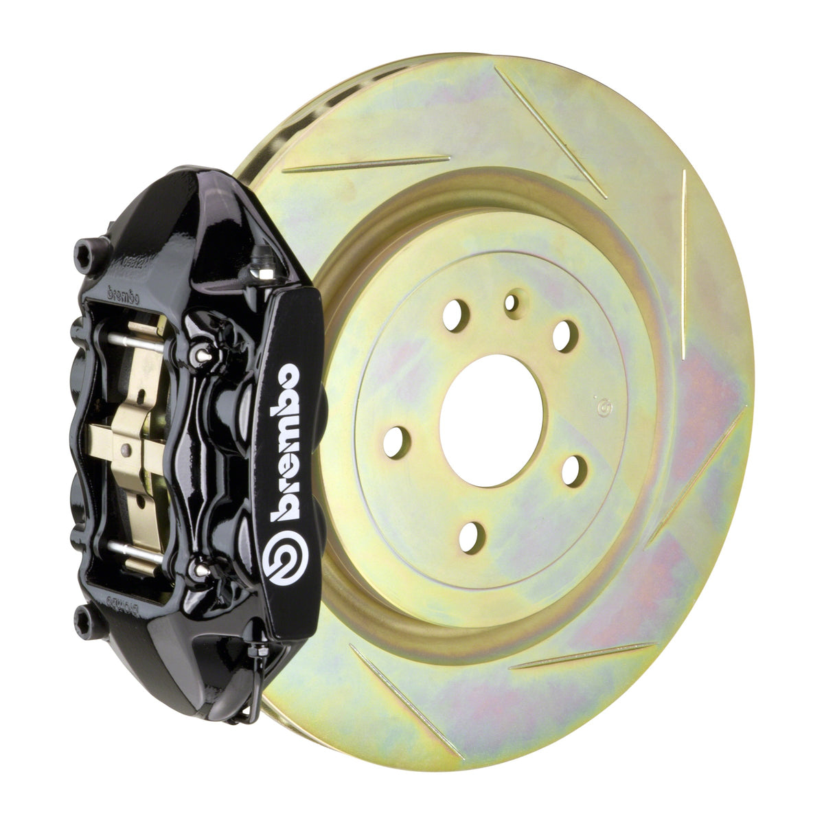 Brembo GT Front Big Brake Kit, 4-Piston Black Calipers, 336x28mm Type-1 Slotted Rotors, Fits 2011-2018 Ford Focus 1P5.7002A1