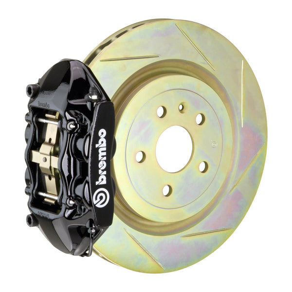 Brembo GT Front Big Brake Kit, 4-Piston Black Calipers, 336x28mm Type-1 Slotted Rotors, Fits 2011-2018 Ford Focus 1P5.7002A1
