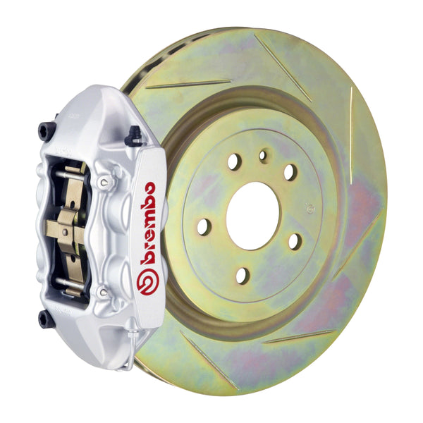 Brembo GT Rear Big Brake Kit, 4-Piston Silver Calipers, 365x28mm Type-1 Slotted Rotors, Fits 2010-2015 Chevrolet Camaro 2P5.8001A3